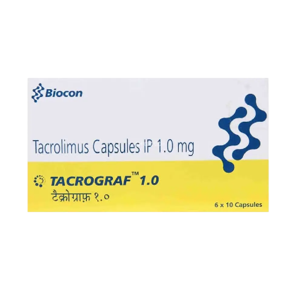 Tacrolimus Capsules IP 1.0 mg | Tacrolimus | 1 mg | Capsule