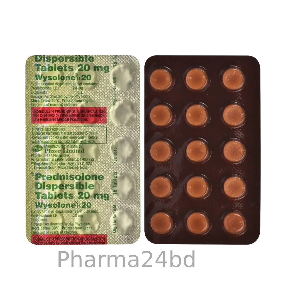 Wysolone 20 MG Tablet | 20 mg | Capsule | উইসোলোন ২০ এম জি ট্যাবলেট